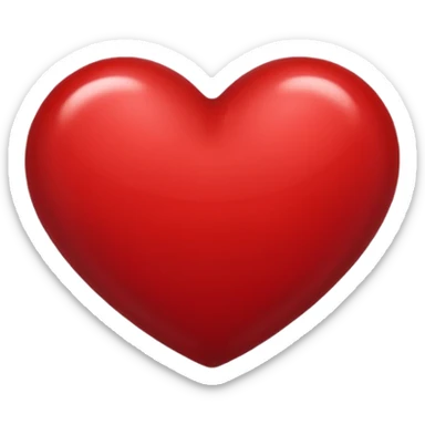Dark red heart emoji  sticker