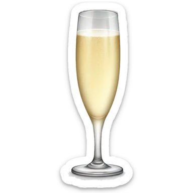 champagne glass sticker