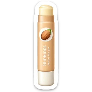 Lipbalm with shea butter and almon oil sticker