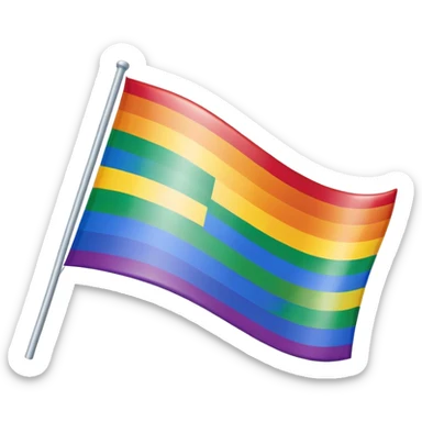 LGBTQ pride flag sticker