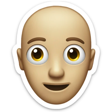 Emoji dead inside single tear but fake smile sticker