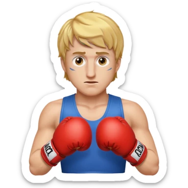 logan paul emoji, boxing gloves, determined face sticker