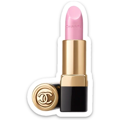 pastel pink chanel lipstick sticker