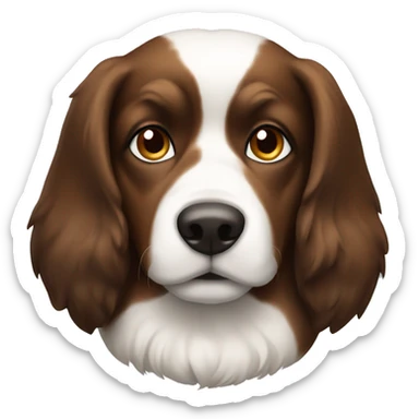 Dog that brown and white tri colored sticker