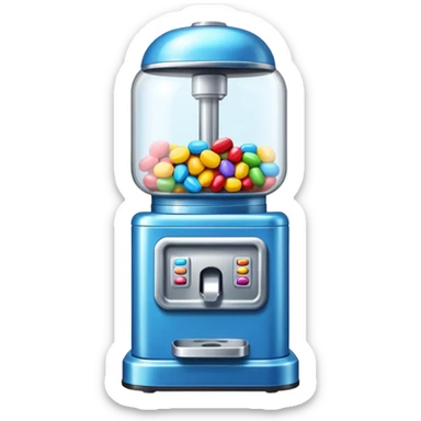 blue Candy machine sticker