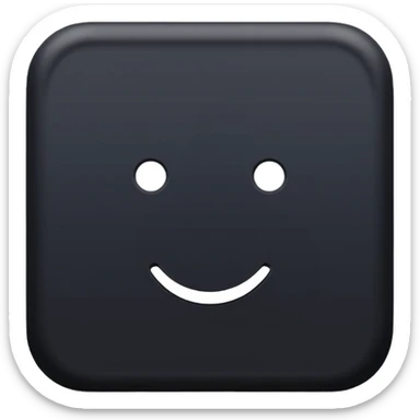 Completely black square  sticker