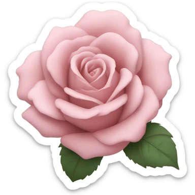 Dusty pink rose sticker