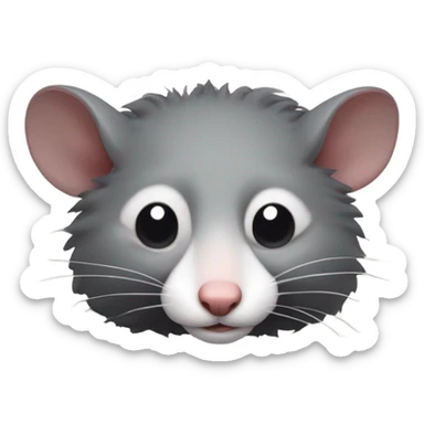 Possum playing dead sticker