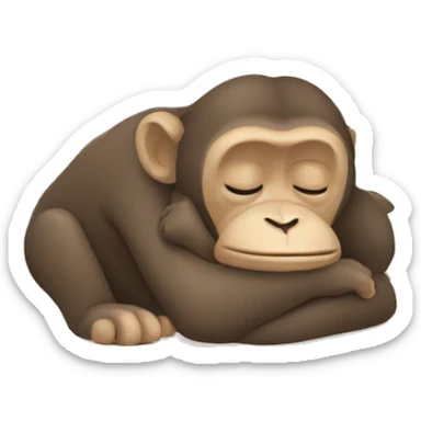 Un singe en dormant  sticker