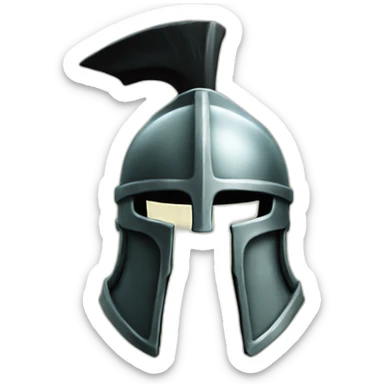 Spartan helmet melting sticker