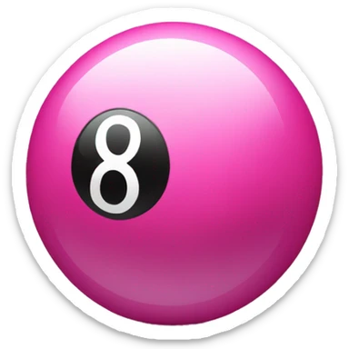 Pink magic 8 ball  sticker