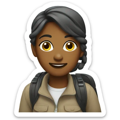 GIRL IS travel guide sticker