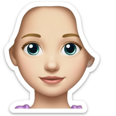 Young blond and cute princess Charlotte daughter of William and Kate sticker