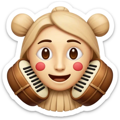 Cinematic Realistic Klapa Music Pop Culture Emoji, depicted with a soulful portrayal of traditional Croatian vocal music rendered with delicate textures and warm, cultural lighting. sticker