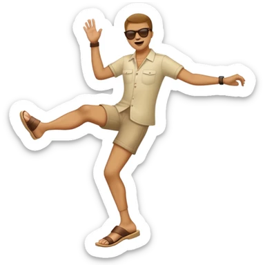 Sunglasses on and kicking ur feet behind you  sticker