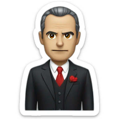 Politico vampiro colmillos sticker