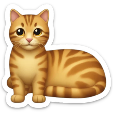 Du beurre sur le dos d'un chat sticker