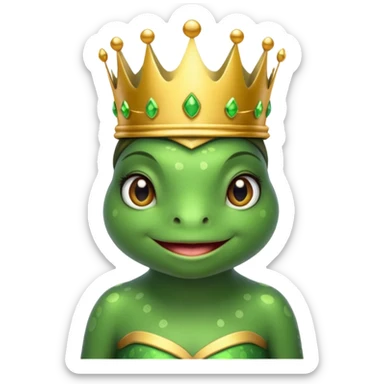 princess frog sticker