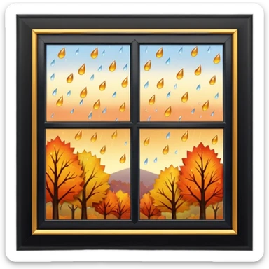 autumn window sticker