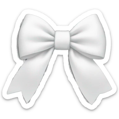 white bow sticker