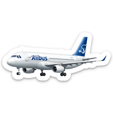 Airbus A320 of Airbus company sticker