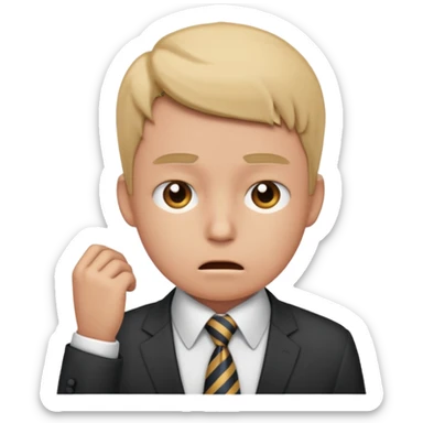 Estrés laboral en la oficina  sticker