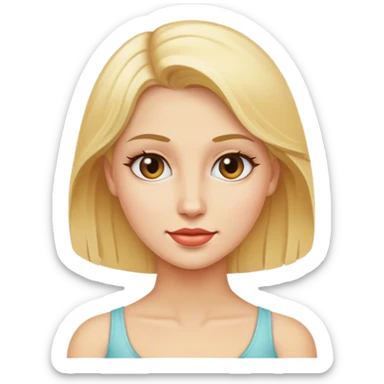 Blond lady farting sticker