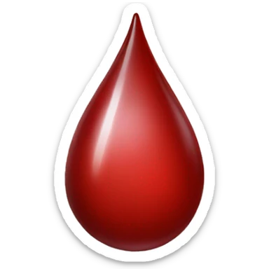Blood drop sticker