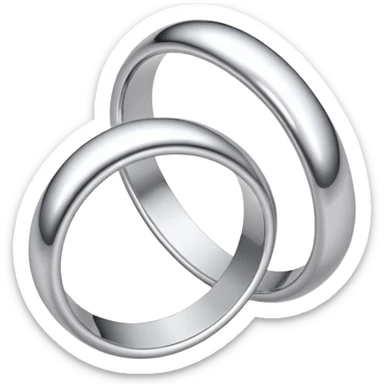 wedding ringsilver rings sticker