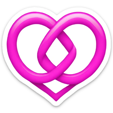 Infinity love pink  sticker