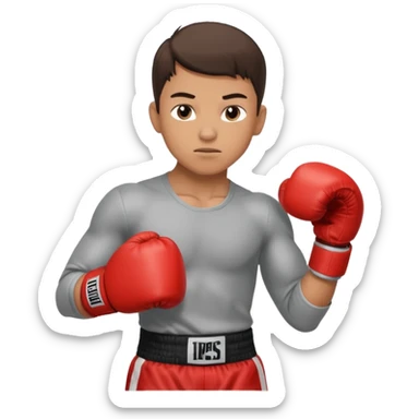 young boy professional boxer sticker