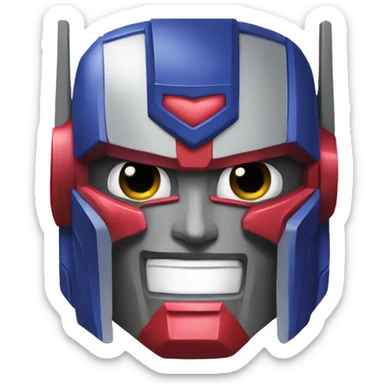 Optimus prime heart eyes sticker