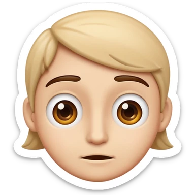 Mix of confused and smirk sticker