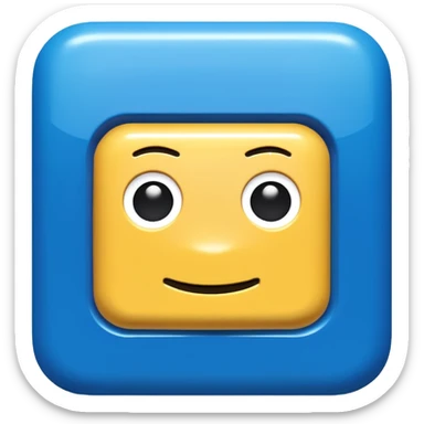 blue Roblox logo sticker