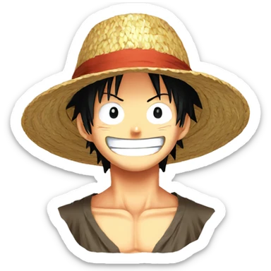 Luffy One Piece Straw Hat sticker