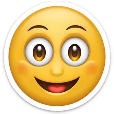 Emoji guiñando un ojo feliz sticker