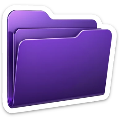 dark purple download folder sticker