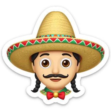 mexican sombrero sticker