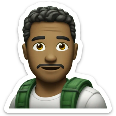 VINEWOOD en vert cartoon sans fond  sticker