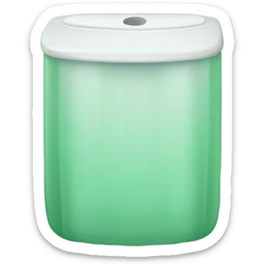 CREA UNA IMAGEN DE  un  publico baño  de parques PLASCTICO PORTATIL   COLOR  verd sticker