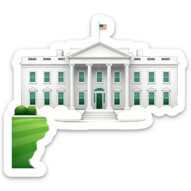 morden white house sticker