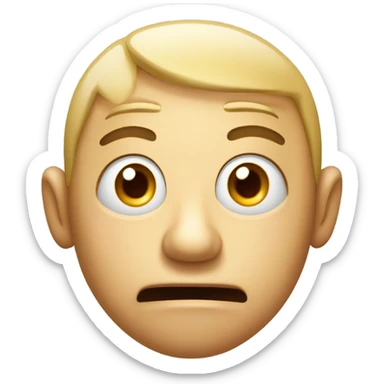 a face that suggests someone said something outrageous  sticker