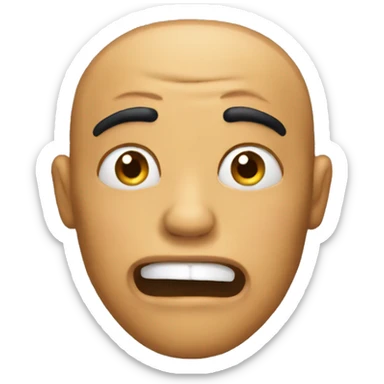 feeling freaky emoji sticker