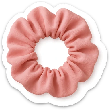 pink scrunchie sticker