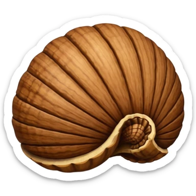 Walnut emoji. Just a walnut. sticker