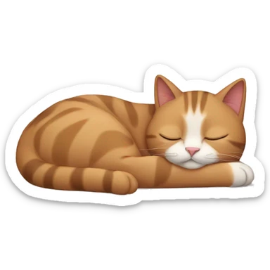 Cat sleeping  sticker