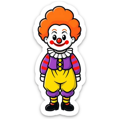 Karen bass in a clown outfit  sticker