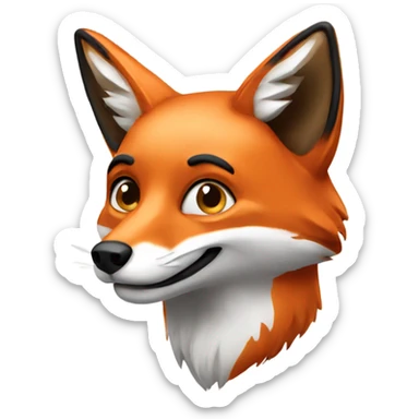 Fox sticker