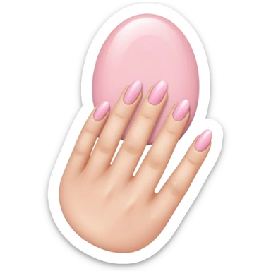 Light pink nails sticker