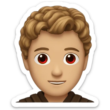 Anakin skywalker red eyes sticker